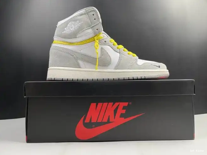 1st Kicks High CW6576-100 Jordan 1 Light Smoke Switch Air 0612